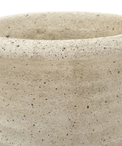 Vase haut en surface sablée couleur Pierre naturelle