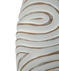 Vase haut Oblix en résine décoré spirale