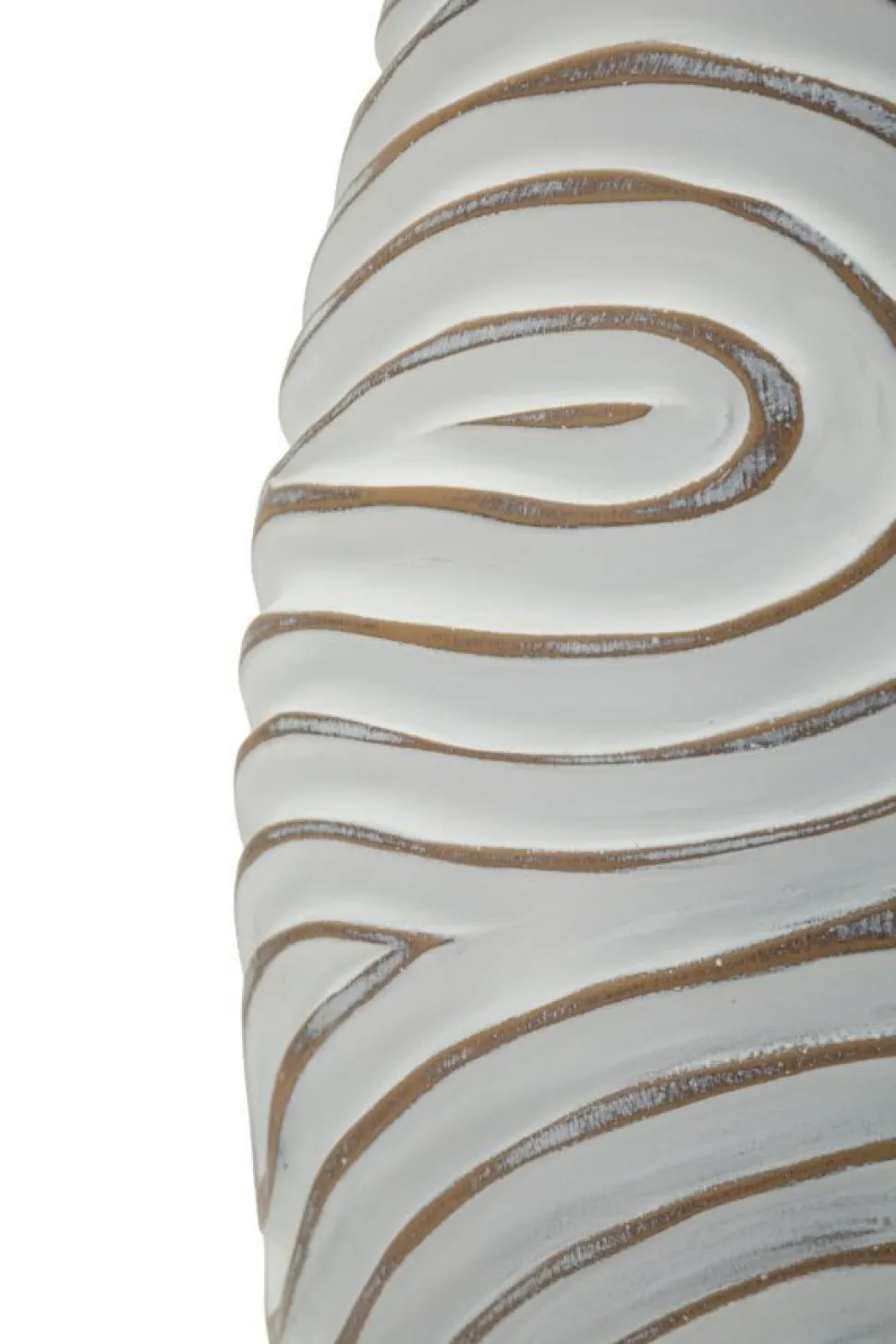 Vase haut Oblix en résine décoré spirale