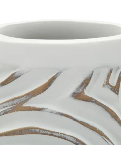 Vase haut Oblix en résine décoré spirale