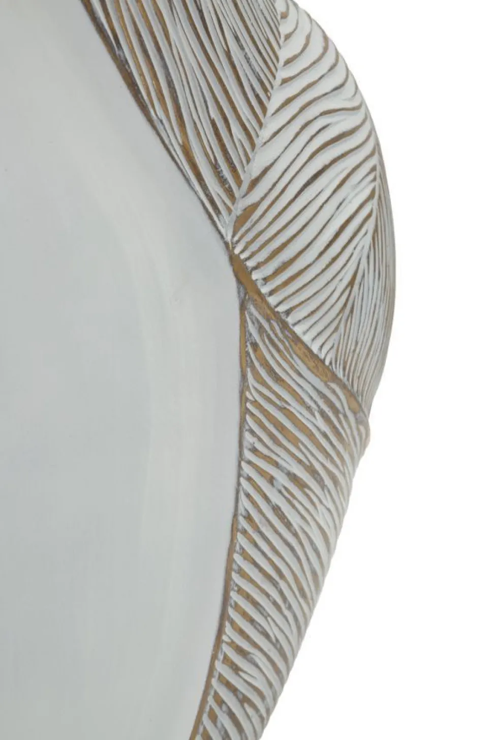 Vase Ho Chi Minh Résine Blanche et Dorée