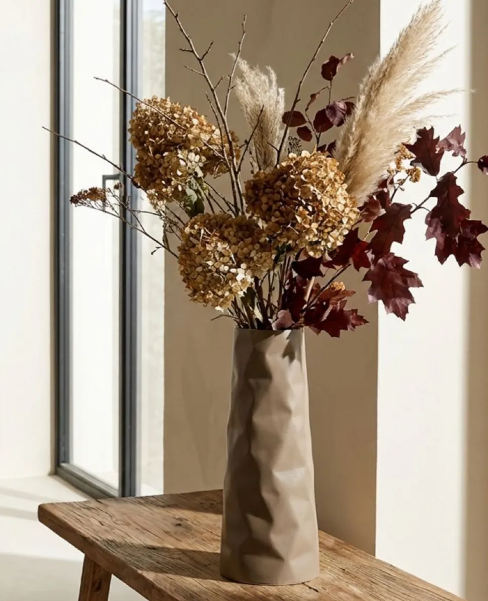 Vase moderne irrégulier Norimberga finition beige