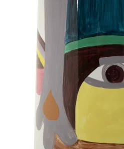 Vase Piccassy haut décoratif géométrique multicolore