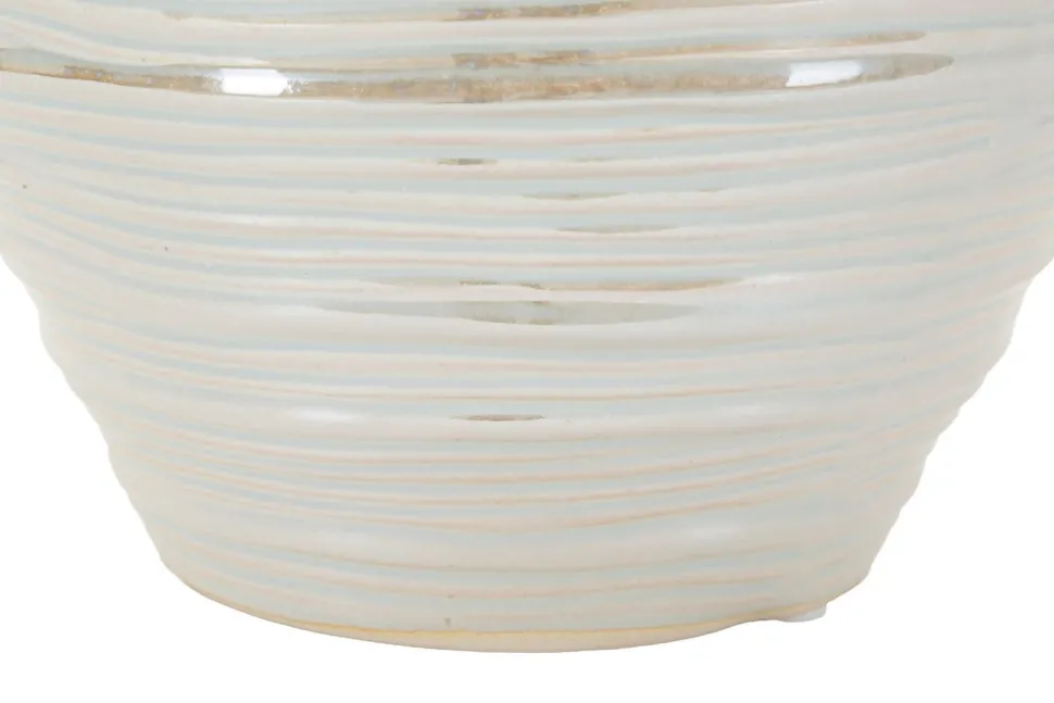 Vase rond effet perlé