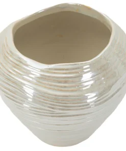 Vase rond effet perlé