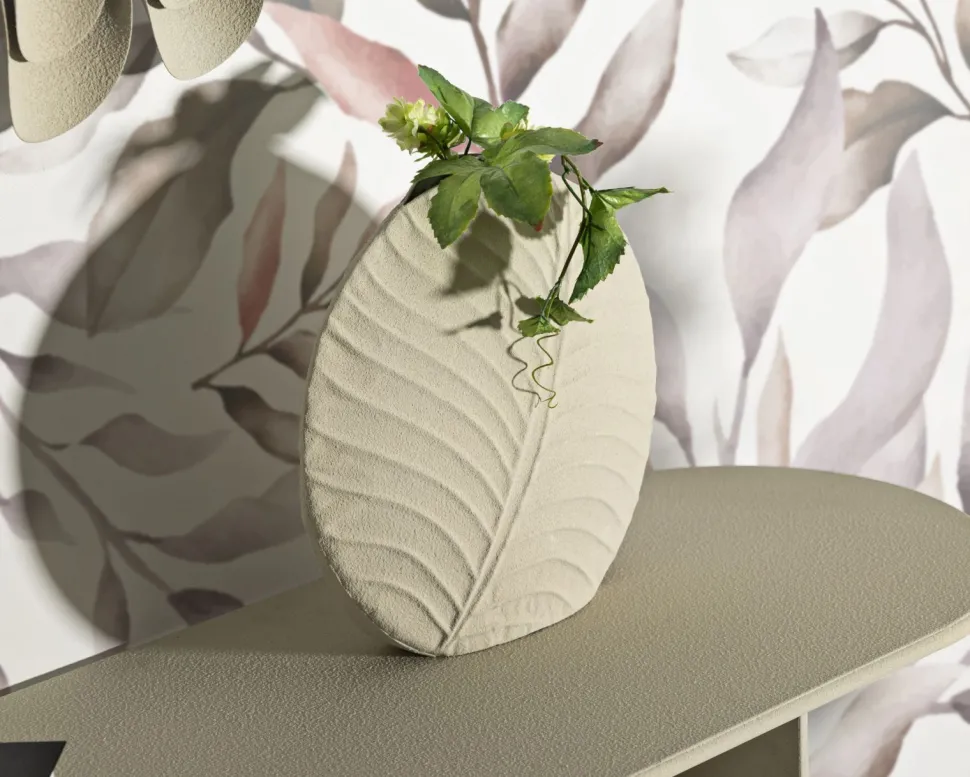 Vase rond effet sable