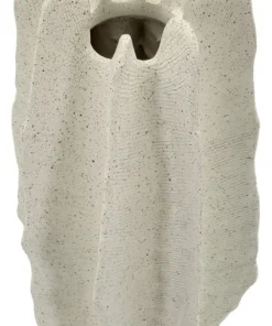 Vase sculptural en résine polyester Beige