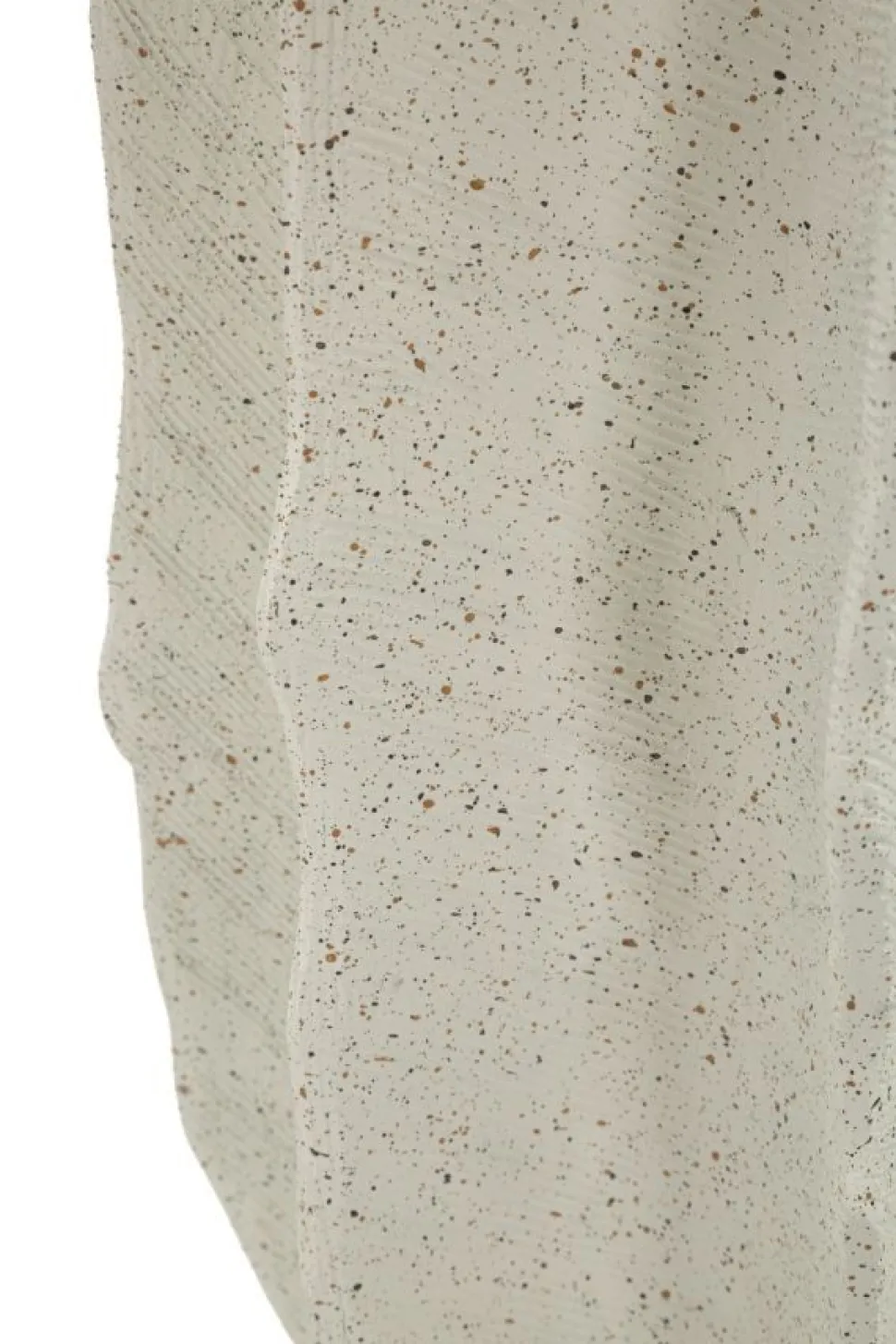 Vase sculptural en résine polyester Beige
