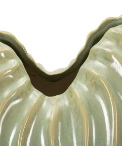 Vase sinueux finition brillante couleur neutre
