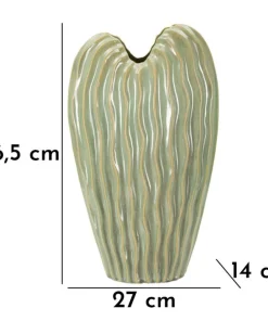 Vase sinueux finition brillante couleur neutre