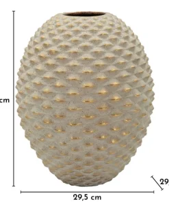 Vase sphérique en relief effet bijou