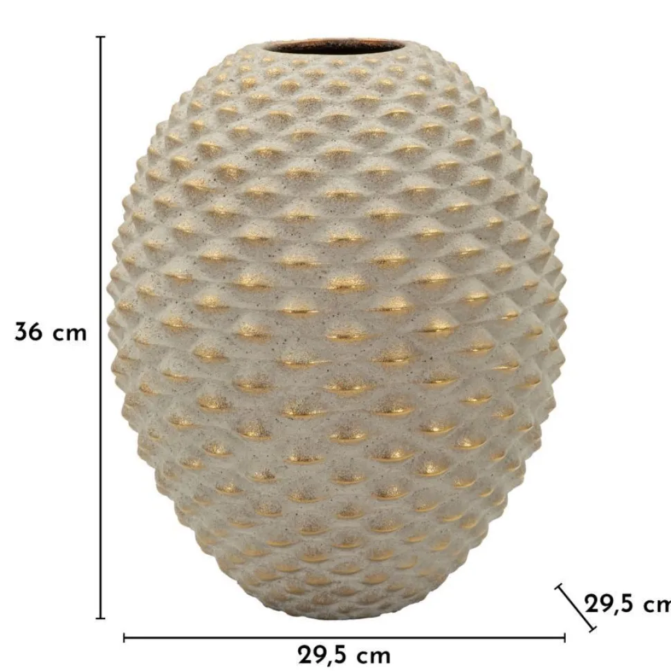 Vase sphérique en relief effet bijou