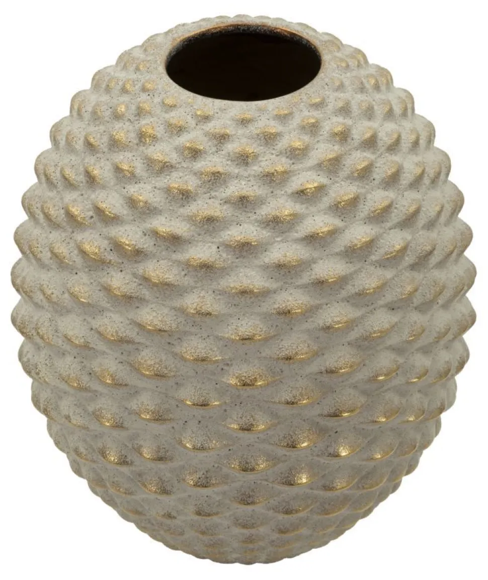 Vase sphérique en relief effet bijou