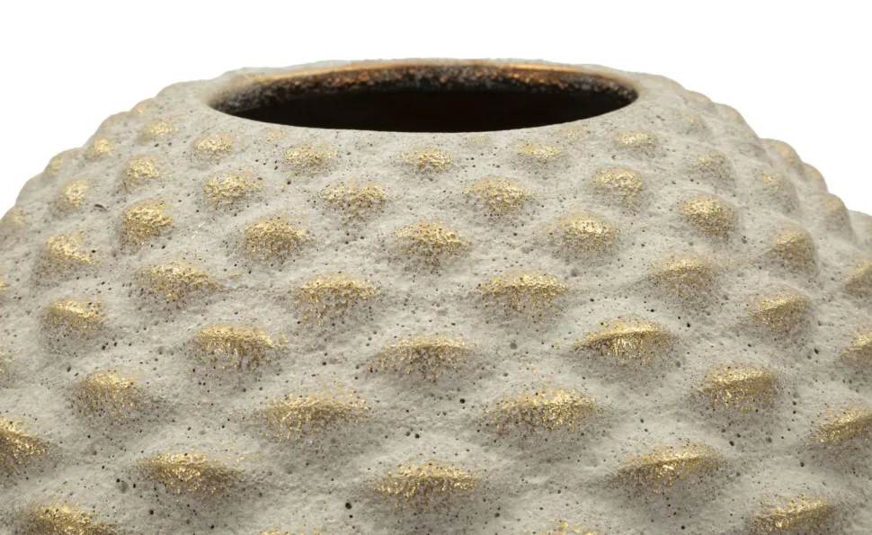Vase sphérique en relief effet bijou