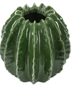 Vase sphérique vert vif