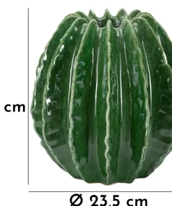 Vase sphérique vert vif
