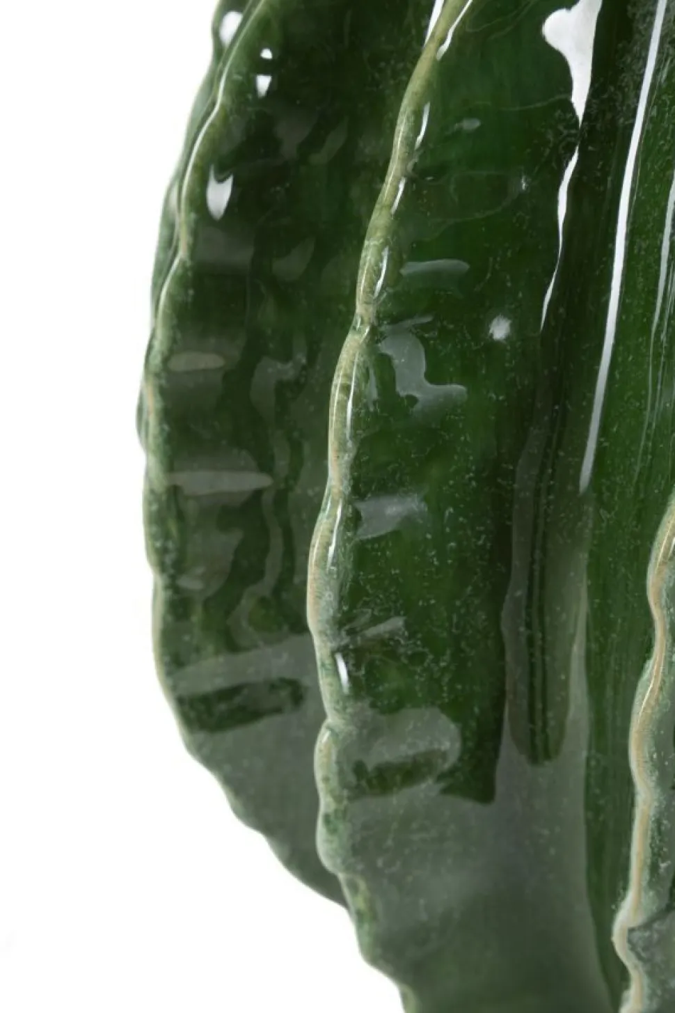 Vase sphérique vert vif