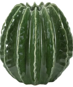 Vase sphérique vert vif