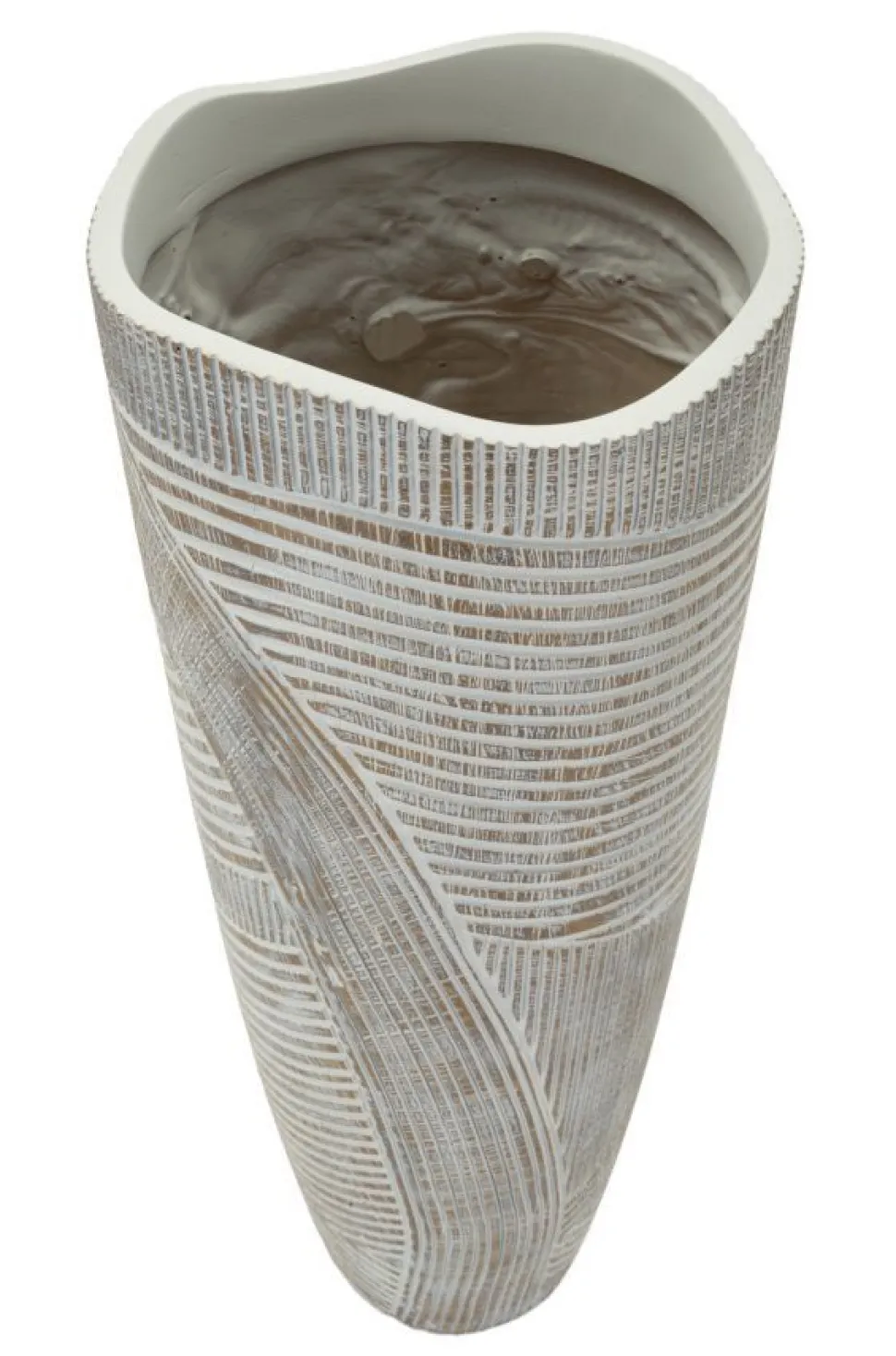 Vase Woodey Résine effet Bois