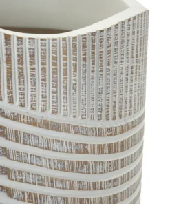 Vase Woody Résine effet Bois
