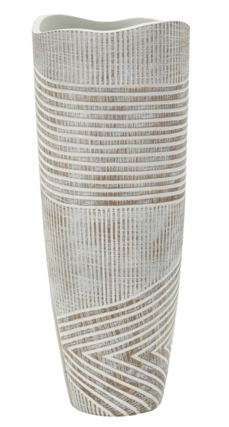 Vase Woody Résine effet Bois