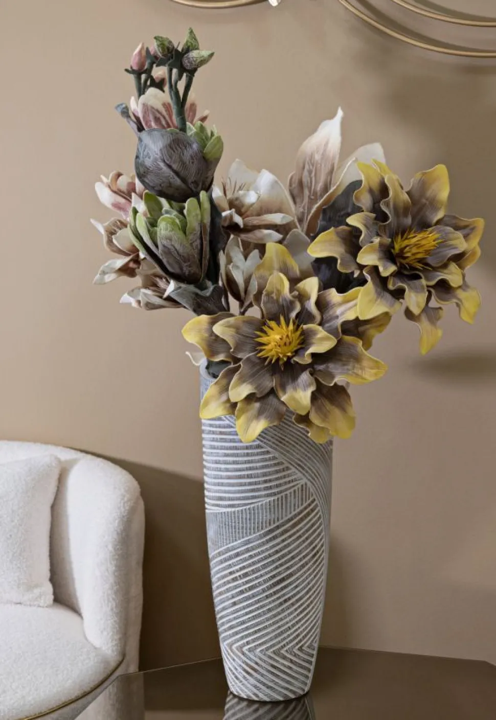Vase Woody Résine effet Bois