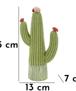 Végétation décorative Cactus Stons vert avec fleurs colorées