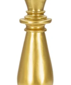 Évêque d'échecs Polyrésine Doré décorations Noires