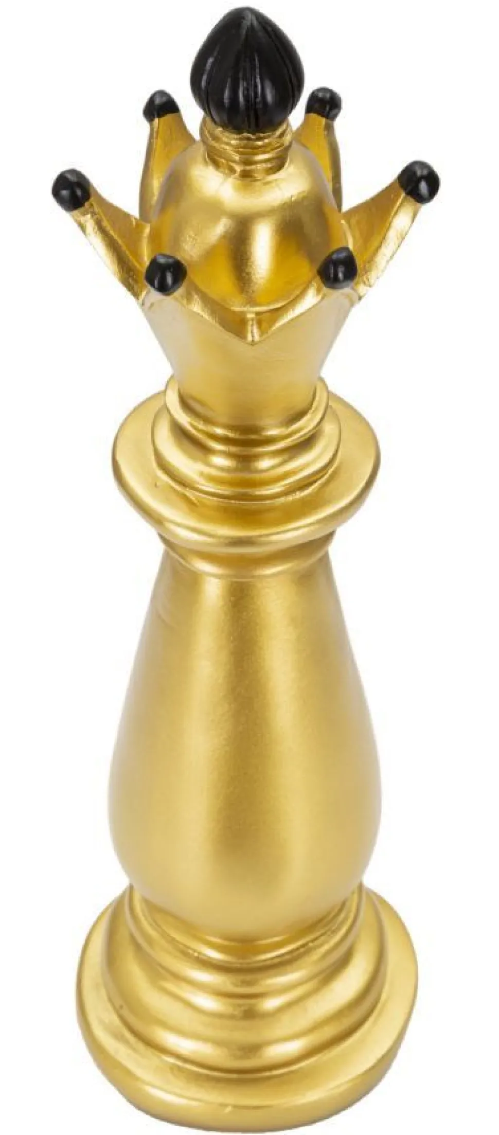 Évêque d'échecs Polyrésine Doré décorations Noires